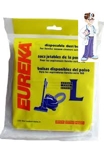 Eureka Vacuum Bags Style L  Canister 965 3pk